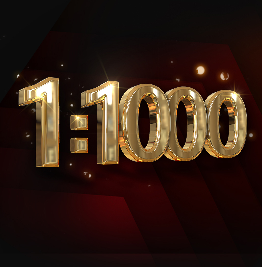 1:1000 Leverage Now Live!